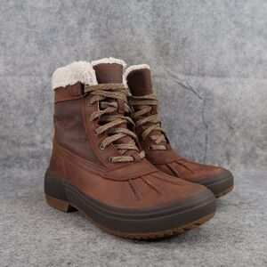 Merrell Shoes Womens 6 Boots Leather Winter Haven Mid Polar Waterproof Lace Up